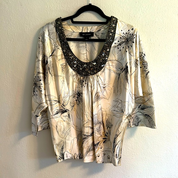 St. John Tops - St. John couture silk blouse medium